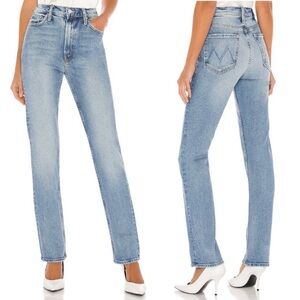 MOTHER Superior Denim High Waisted Rider Skimp Jeans in Give it Up Wash Size 29